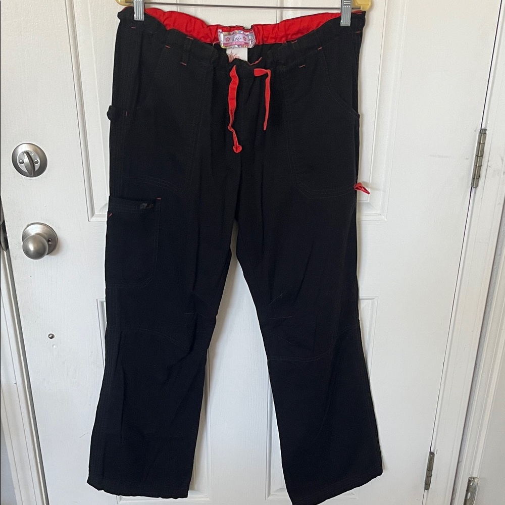Koi Black Pants with Red Accents, Limited Edition